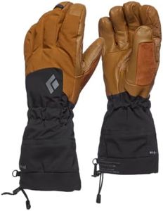 BLACK DIAMOND Men's Soloist Gloves Waterproof Cold Weather Gloves with Removable Primaloft Liner for Ski Snowboarding Mountaineering, Dark Curry-NPF, Large