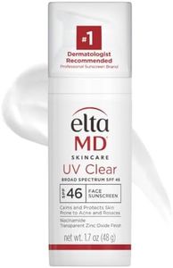 EltaMD UV Clear Face Sunscreen SPF 46, Oil Free Sunscreen for Face with Zinc Oxide, Dermatologist Recommended Lotion,1.7 oz Pump