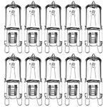 BOAITE 10 Pack G9 28W Clear Capsule Dimmable Halogen Light Bulbs,230V 28W 370lm 2800K Warm White for Chandeliers,Pendants,Cabinet Lights,Landscape Lights