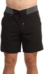 O'Neill Men's Solid Freak Board Shorts, mens, Shorts, 1A3110, black out, 29W Regular