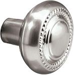 Defender Security E 2643 Colonial Style Door Knobs, 1/4 inch Square Drive, Wrought Steel Design, Satin Nickel Finish, with Spindles