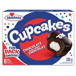 Hostess Chocolate Flavour Cupcakes Contains 6 Cupcakes, 206g/7.3oz {Imported from Canada}, 6 Count (Pack of 1)