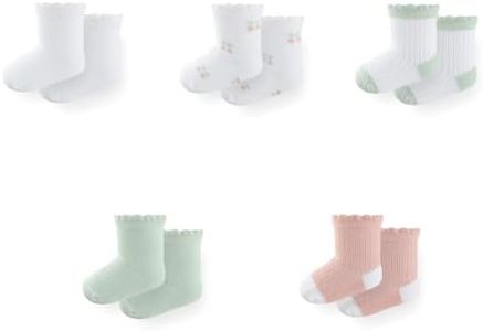 JELYLOVE Unisex Baby Boy Girl Socks 5 Pack Ankle Crew Socks Breathable Socks Newborn Accessories Set