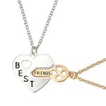 Best Friends Gifts for 2 Girls Matching Lock and Key Necklaces for Best Friends BFF Graduation Christmas Birthday Gifts for Soul Sister Besties Long Distance Friendship Necklace for Women Friend