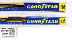 2003-2007 Honda Accord Replacement Wiper Blade Set/Kit (Set of 2 Blades) (Goodyear Wiper Blades-Premium) (2004,2005,2006)