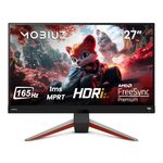 BenQ MOBIUZ EX2710Q Gaming Monitor (27 inch, IPS, 1440P, 165 Hz 1ms HDR 400, FreeSync Premium, 144 Hz compatible)