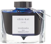 Pilot Iroshizuku Bottled Fountain Pen Ink, Shin-Kai, Deep Sea, Blue Black -69225