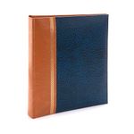 Kenro Grace Classic Photo Album for 100 Photos 7x5 / 15x18cm - Navy Blue Faux Leather Slip-In Pages & Memo Space. Premium Photo Album for All Occasions - KD109