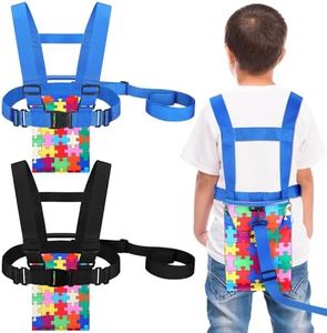 Kanayu 2 Pcs Walking Harness for Older Children with Handle and Pouch Safety Harness for Autism ADHD Special Needs Child Kids(8-12 Years)