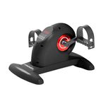 Sparnod Fitness SMB-625 Electric Mini Exercise Bike, Portable Pedal Exerciser with Remote Control, LCD Display for Time Speed Distance Calories, Quiet Motor, Forward & Reverse Motion, 150kg Capacity