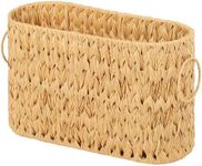 GRANNY SAYS Toilet Paper Storage, Bathroom Storage Basket, Toilet Paper Basket for 6 Mega Rolls, Toilet Paper Holder With Storage, Wicker Basket for Bathroom Accessories