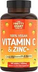 Powerful Vitamin C and Zinc Tablets - Vitamin C 1000mg with Zinc - 6 Month's Supply - Boosted with Citrus Bioflavonoids & Bamboo - For The Maintenance of a Normal Immune System - 180 Tablets - UK Made