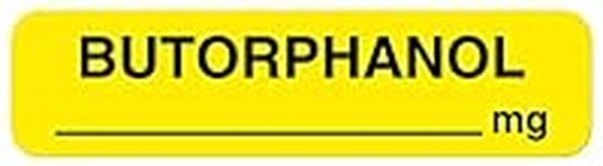 Anesthesia Label, Butorphanol mg, 1