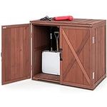 Goplus Outdoor Storage Cabinet, Woo