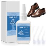 50g Shoe Glue with Nozzles, Clear Quick Dry Waterproof Shoe Repair Glue Strength Adhesive Super Glue Repair for Boots Sneakers Heels Hiking Shoes Leathers Handbags Sandals Rubber Soles