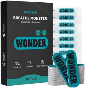Nekteck Breathe Monster Nasal Strips, 30 Individually Wrapped Strips