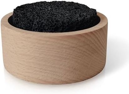 Halsa Lava Rock Diffuse for Sauna, Office, Bedroom, Bathroom - Natural Beechwood Base, Passive Diffusion, Lava Rock Absorbs Essential Oils