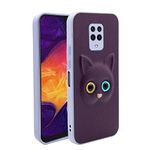 Pikkme Mi Redmi Note 10 Lite/Redmi Note 9 Pro/Note 9 Pro Max Back Cover for Girls | Cute Cat Leather Finish | Soft TPU | Case for Mi Redmi Note 10 Lite/Redmi Note 9 Pro/Note 9 Pro Max (Purple)