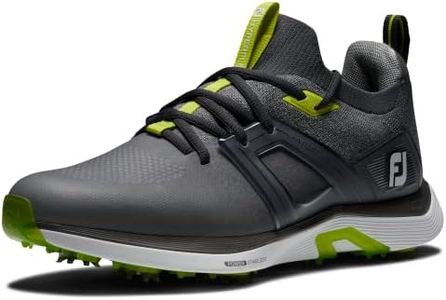 FootJoy Men's Hyperflex Golf Shoe, Charcoal/Grey/Lime, 11