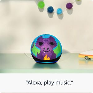 Echo Dot Kids Smart Speaker with Alexa, Owl – Wi-Fi, Bluetooth, 1 Year Kids+