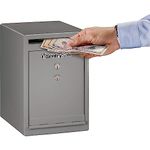 SentrySafe Depository Safe, Medium Dual Key Lock Money Safe with Drop Slot, 0.38 Cubic Feet, UC-039K