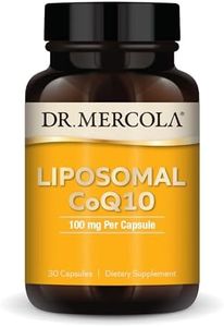 Dr. Mercola, Liposomal Ubiquinol CoQ10 Dietary Supplement, 30 Servings (30 Capsules), Supports Brain and Cardiovascular Health, Non GMO, Soy-Free, Gluten Free