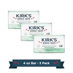 Kirk's Natural Original Coco Castile Soap with Aloe Vera, 3 Count
