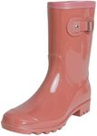 Fubotao Women's Mid Calf Rain Boots