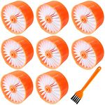 QAQGEAR 8 Pack BSV2020G Filter for BLACK + DECKER BSV2020 BSV2020G BSV2020WAPB Wireless Vacuum Cleaner Accessory, Replaceable Pleated Main Filter with Cleaning Brush