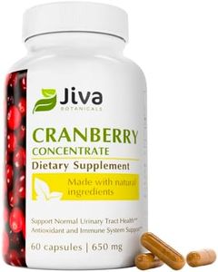 Cranberry Pills for Women 650 mg - High Potency Cranberry Supplement Extract made from Cranberry Powder - Made in USA - Cranberry Capsules for Urinary Tract Health - Jiva Botanicals