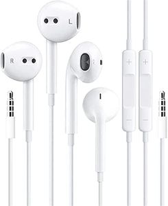 2 Pack Wired iPhone Earbuds/iPhone Headphones/Earphones with 3.5mm Wired [MFi Certified] with Mic, Volume Control Compatible with iPhone,iPad,iPod,Computer,MP3/4,Android Most 3.5mm Audio Devices