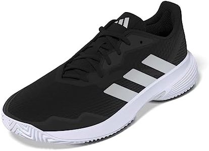 Adidas Women Synthetic CourtJam Control W Tennis Shoe CBLACK/SILVMT/FTWWHT (UK-6)
