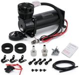 PTNHZ Universal 1/4 NPT DC 12V 480c 200 PSI Control Air Bag Suspension Compressor/Pump Ride Kit for Auto/Motorcycle