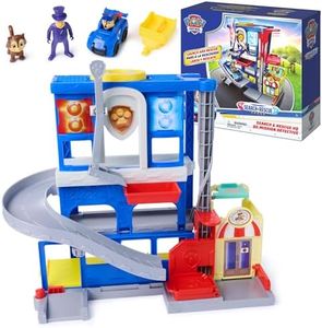Paw Patrol: Pup Squad, Search & Rescue HQ Playset with Chase Pup Squad Racer, Humdinger Action Figure & Kitty Pal, Kids Toys for Boys & Girls Ages 3+