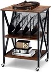 COSTWAY Record Player Stand, Rollin