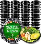 [60 Pack] Meal Prep Containers with Lids | Microwavable Dishwasher & Freezer Safe | Reusable Stackable Lunch Containers | 24oz | Bento Boxes | Food Storage Containers BPA Free