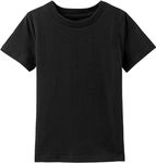 MOMBEBE COSLAND Boys Youth T-Shirt Girls Heavyweight Cotton Tee Short Sleeve X-Small Black