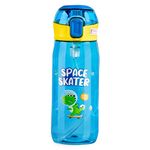 FunBlast Cute Water Bottle with Sipper for kids - Anti-leak Cartoon Water Bottle (630 ML) (Dinosaur) - Tritan, Pack of 1, Multicolor