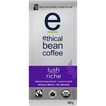 Ethical Bean Coffee Lush Medium Dark Roast Fairtrade Organic Coffee, 340g