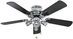 Fantasia Mayfair Ceiling Fan 42in Chrome With Light Kit