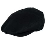 Epoch-Making Men's Premium Wool Blend Classic Flat Ivy Newsboy Collection Hat, Black Iv1581, L