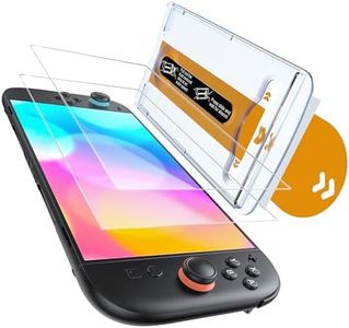 Auarte 2 Pack Screen Protector for Switch 2 Console (2025) with Auto Alignment Frame, Tempered Glass for Nintendo Switch 2 Screen Protector [Military-grade Shockproof], 7.9 inch Clear