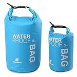 Boat Dry Bags - Blue 5L Waterproof Bag For Drifting Boating Kayaking Fishing Rafting Swimming Camping Canoeing Surfing 5 Litres