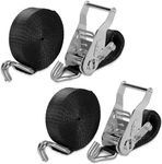 IAZZCO Heavy Duty Ratchet Straps wi