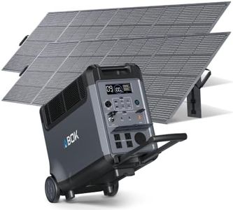 ABOK 3600 Portable Power Station, 3840Wh LiFePO4 Battery, 3600W Electric Solar Generator for Home Use, Power Outages, Emergency, Outdoor Camping, RVs (3840Wh + Extra Battery)