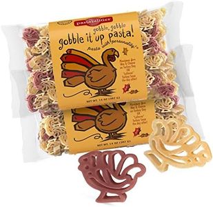 Pastabilities Fun Shaped Pasta for Kids - Gobble It Up - Turkey Shaped Fun Theme, Non-GMO Natural Wheat and Vegetable Pasta, All-Natural, Kosher Certified, Made in the USA, (2 Pack, 14 Oz)
