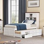 BIADNBZ Twin Size Captain Bed with 