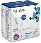 Egosan Maxi Incontinence Underwear, Pull Up Style Lightweight Breathable Disposable with Improved Acquisition Layer, Form-Fitting with Maximum Absorbency for Active, Unisex (Medium, 14 ct)