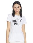 Puma Women's Graphic Regular T-Shirt (84762502_White L)