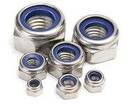 SYLIX ® 5mm Stainless Steel Nylon Collar Insert Self-Lock Nut Bolt (10pcs)